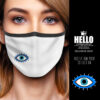 Υφασμάτινη Μάσκα Προστασίας Evil Eye Charm, Φυλαχτό Μάτι, HED-2021-3167
