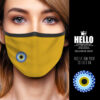 Υφασμάτινη Μάσκα Προστασίας Evil Eye Charm, Φυλαχτό Μάτι, HED-2021-3169
