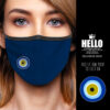 Υφασμάτινη Μάσκα Προστασίας Evil Eye Charm, Φυλαχτό Μάτι, HED-2021-3170