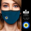 Υφασμάτινη Μάσκα Προστασίας Evil Eye Charm, Φυλαχτό Μάτι, HED-2021-3170