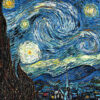 Πίνακας Ζωγραφικής, Starry Night, Vincent Van Gogh, HEP-2021-4160