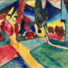 Πίνακας Ζωγραφικής, Two Poplars, Wassily Kandinsky (1912), HEP-2021-4163
