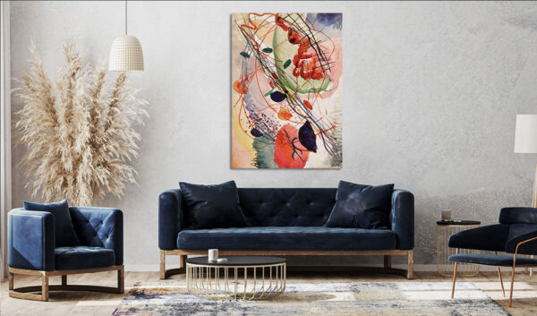 Πίνακας Ζωγραφικής, Aquarell, Wassily Kandinsky, HEP-2021-4166
