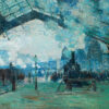 Πίνακας Ζωγραφικής, Arrival of the Normandy Train, Gare Saint Lazare, Claude Monet (1887), HEP-2021-4175