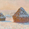 Πίνακας Ζωγραφικής, Wheatstacks, Snow Effect, Morning, Claude Monet (1891), HEP-2021-4186