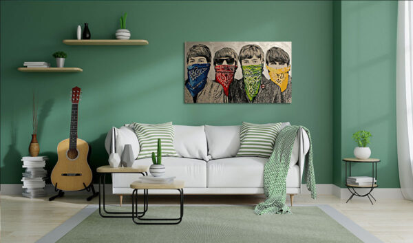 Πίνακας, Beatles Bandanas, Banksy, HEP-2021-4202