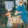 Πίνακας Ζωγραφικής, Laundry (Le Linge), 1875, Édouard Manet, HEP-2021-4223