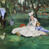 Πίνακας Ζωγραφικής, The Monet Family in Their Garden at Argenteuil, 1874, Edouard Manet, HEP-2021-4228