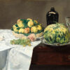 Πίνακας Ζωγραφικής, Still Life with Melon and Peaches (1866), Édouard Manet, HEP-2021-4237