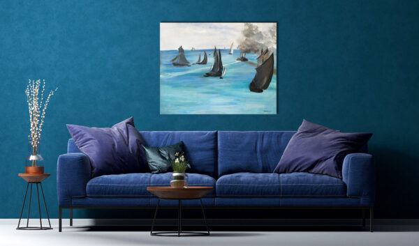 Πίνακας Ζωγραφικής, Sea View, Calm Weather (Vue de mer, temps calme), (1864), Édouard Manet, HEP-2021-4246