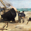 Πίνακας Ζωγραφικής, Tarring the Boat (Le Bateau goudronné), 1873, Édouard Manet, HEP-2021-4253
