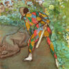 Πίνακας Ζωγραφικής, Harlequin (1885), Edgar Degas, HEP-2021-4371