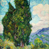 Πίνακας Ζωγραφικής, Cypresses (1889), Vincent Van Gogh, HEP-2021-4378