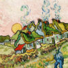 Πίνακας Ζωγραφικής, Houses and Figure (1890), Vincent Van Gogh, HEP-2021-4382