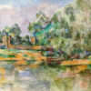 Πίνακας Ζωγραφικής, Riverbank (1895), Paul Cézanne, HEP-2021-4398