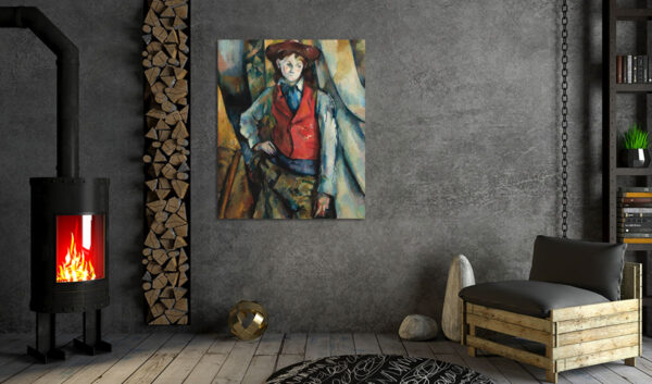 Πίνακας Ζωγραφικής, Boy in a Red Waistcoat (1888–1890), Paul Cézanne, HEP-2021-4399
