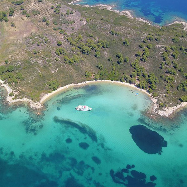 Cruise to Blue Lagoons in Halkidiki from Ouranoupolis (+Lunch)