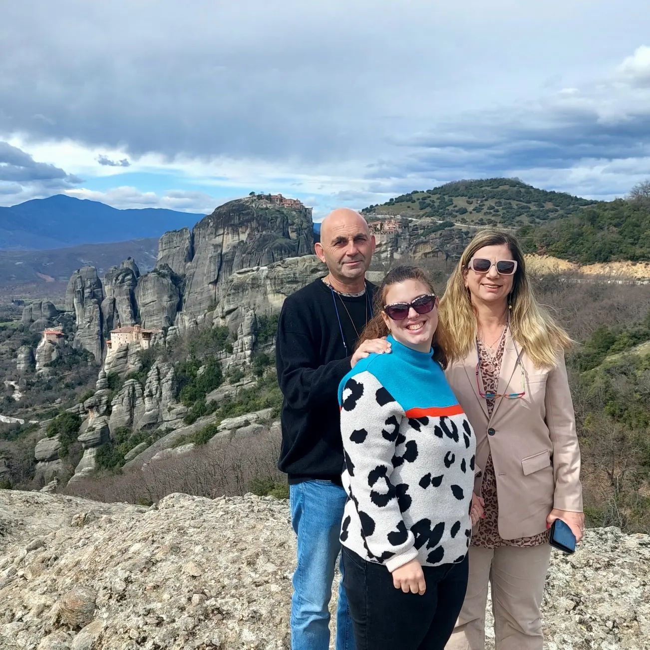 Carlos, Diana, and her daughter Liel