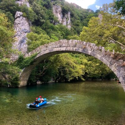 Monoraft, River Voidomatis, Zagorochoria, Ioannina, Epirus